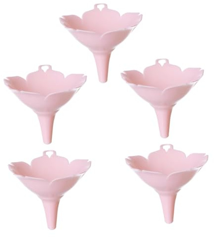 Cabilock 5pezzi Imbuto Per Cucina in Plastica Multiuso Filtraggio Condimenti Versatore Liquidi Per Olio Vino e Salse Leggero e Pratico Per Uso Domestico