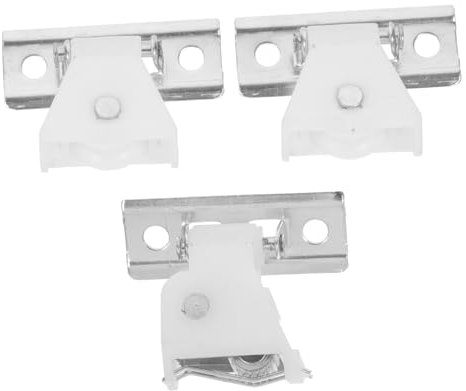 Zerodeko Cord Locks for Roman Shades with White Iron and Plastic Material, Easy Installation Roller Blind Cord Lock Set for Offices and Retail Spaces, Broad Application Curtain Pulley