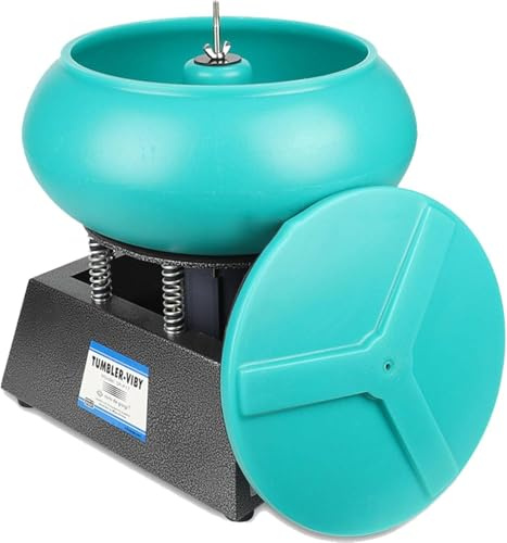 ZHLINGQ Pulidora Vibratoria De 8/12/17 Pulgadas, Pulidora De Piedra, Pulidora Vibratoria De Cuenco De Roca, para Esmerilar Y Pulir Superficies De Piezas De Trabajo,12L/3.17gal