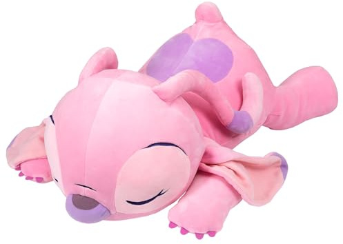 Disney Store Official Peluche Cuddleez Angel, Lilo e Stitch, 59 cm, Morbido Peluche Aliena Rosa, 0+