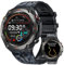 Montre Connectée Homme GPS Smartwatch - Boussole Baromètre Altimètre Appel Bluetooth 650mAh Batterie Fréquence Cardiaque SPO2 Sommeil 100+ Modes Sportifs 1.45 Étanche Fitness Tracker pour Android iOS