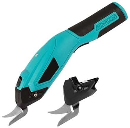 Forbici Elettriche Senza Fili/per Tessuti/pelle/stoffa, For Cucire, Portatili, In Lega, A Doppia Testa, Multifunzionali, Elettriche, Da Taglio Facile Da Usare(Blue)