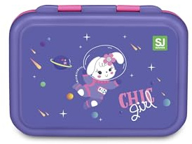 SJ GANG STYLE JAM GANG Portamerenda, scuola, bambini, robusto, con divisori, resistenza al calore da 0 a 100 gradi, base in acciaio