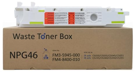 TLCGQF Réservoir D'encre Usagée NPG46 De Remplacement Pour Imprimantes Canon RUNNER ADVANCE C5045 C5045i C5051 C5051i C5250 C5255 Cartouche De Toner Usagée FM2-R400-010 FM2-R400-000 FM3-5945-000