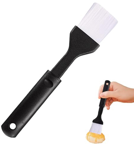 Pastry Brushes for Baking, Egg Wash Brush, Oil Brush for Cooking, Food Brush, Baking Brush, for Cooking Baking, Barbecue Enthusiasts(Black 21.5 * 4.3cm)