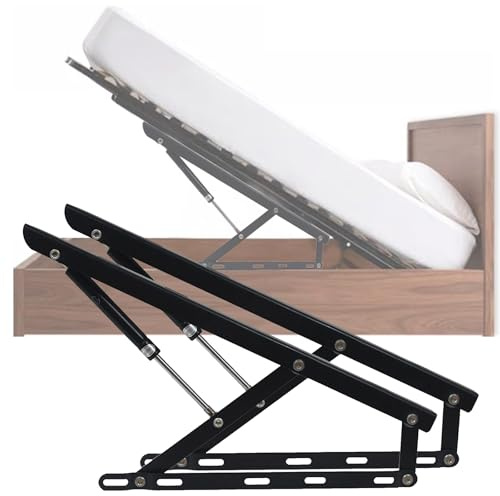 2 st kraftiga gasstag sänglyftningsmekanism uppåt hydrauliskt system för bäddsoffor och förvaringsbäddar pneumatisk sänglyftsats (1 200 mm) svart