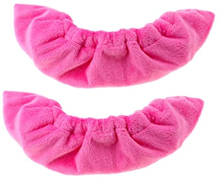 chiwanji Eiskunstlauf Frottee Schwertklingen Abdeckungen Wachen - Rosa