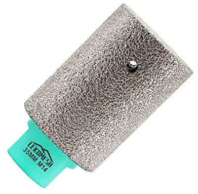 Fraise Diamantée 35mm x M14 LEKOMESH - Foret à Doigt Diamant Pour Amplification Façonner Bordure Le Trou - Porcelaine,Tuiles,Céramique,Marbre,Granit,Comptoirs,Plat