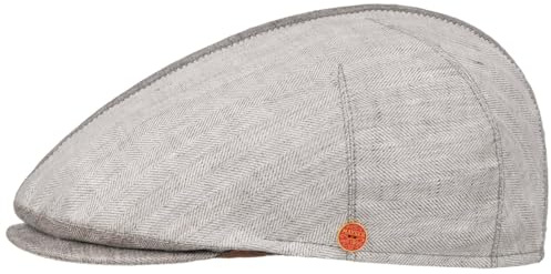 Mayser Jasper Twotone Flatcap Fischgrat Made in EU Herren Frühling Sommer