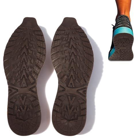 Klipp Till Storlek Elastiska Halkfria Gummisulor, Lätt Att Installera Gör-det-själv-reparation för Sneakers med Stötdämpning, Halkfri Byte Av Skosula (41-44#12)