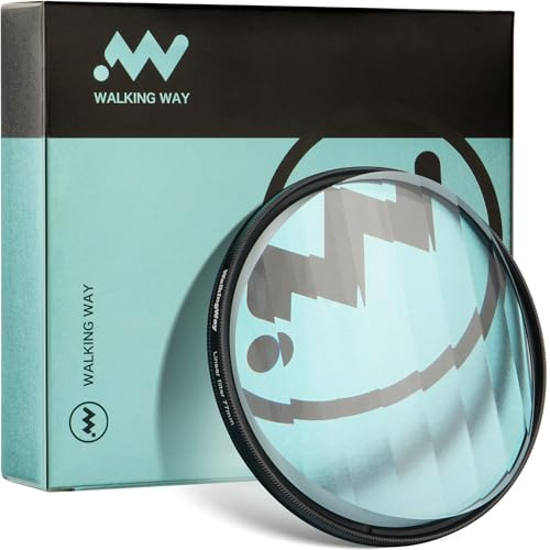 Walking Way 49mm Filtro Prisma Lineal para Lentes de Cámaras Fotografía Creativa Material Premium con Desenfoque de Primer Plano y Efectos de Imagen Repetitiva Disponibles en Múltiples Tamaños