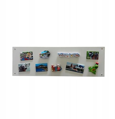STALFORM Leicht Magnettafel Weiß 62,5x20 cm aus Edelstahl Magnetwand Pinnwand Magnetisch Groß Magnetboard Küche, Büro, Kinderzimmer