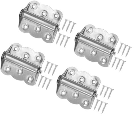Gadpiparty 4pièces Charnières Acier à Ressort à Fermeture Automatique Pour Écran Et Avec Vis Incluses