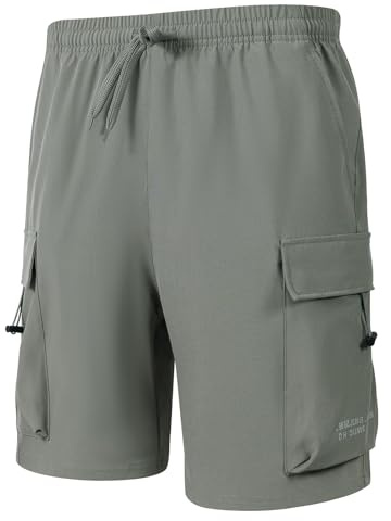 Santic MTB Hose Herren Radlerhose Schnelltrocknend Mountainbike Hose Fahrradhose mit 4D Sitzpolster Elastische Outdoor Sport Herren Radhose MTB Bike Shorts Sommer Grün XXL
