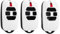Set di 3 telecomandi per cancello 433,92 MHz, compatibile con GTI2/4, GT2/4, Mio TR2/4, Mio TR2N/4N telecomando per porta del Garage (bianco)