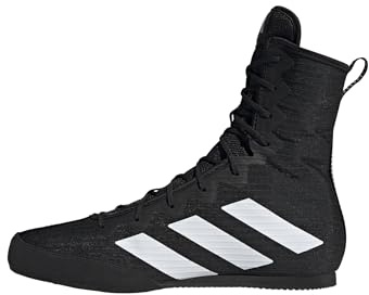 adidas Unisex-Adult Box Hog 4 Boxing, Black/White/Black, 9