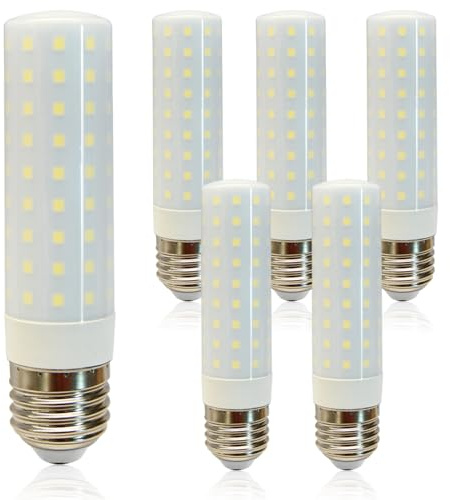 FEILEMAN 12W E27 LED Lampen Mais Birne Kaltweiss 6500K Daylight White Extra Hell 1500LM Glühbirne, Ersetzt 120W, Maiskolben LED E27 Energiespar Leuchtmittel, Nicht Dimmbar, AC 110-240V, 6er Pack