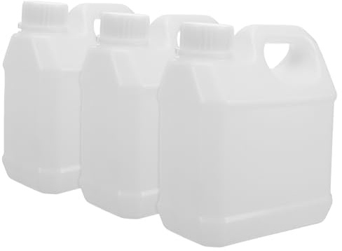 TOYZFRIENDY Flat Water Bottle in Plastica Riutilizzabile 1l con Tappo, Contenitore Leggero di Perdite per Liquidi, Viaggi e Lavoro Sul Campo | Contenitore a Forma di Brocca, Adatto per Colla e Sostanze Chimiche, Uso Domestico e Industriale