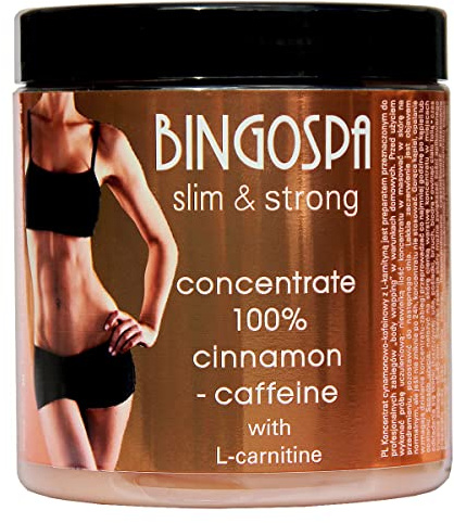 BINGOSPA Anti-Cellulite Bantning Kanel och Koffein 100% koncentrat med L-karnitin för uppstramande och modellering - 250 g