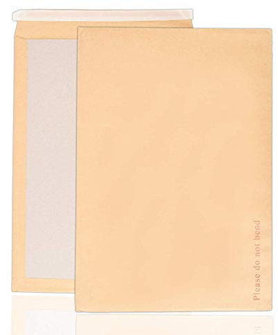 Arpan Versandtaschen mit Hartpapprückseite, 457 mm x 324 mm, A3 C3, 50 Stück