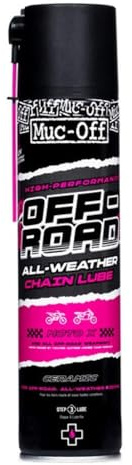 Muc-Off Off-Road Motorcycle Chain Lube, 13.5 fl oz - Motorcycle Chain Lubricant, Chain Wax for All Conditions - Chain Oil for Motocross, MX, Dirt Bike