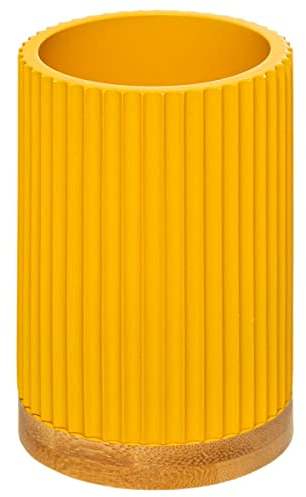 5five - portaspazzolini modern color giallo senape