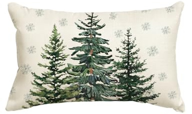 Artoid Mode Kiefern Schneeflocken Weihnachten Kissenbezug, 30x50cm Winter Zierkissenbezug Couch Wohnzimmer Deko