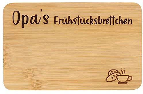 Spruchreif | Frühstücksbrett aus Bambus mit Gravur für den Opa | Brotzeitbrett mit Gravur | Geschenk für Opa | Geschenk für Großeltern | Geschenkidee Opa