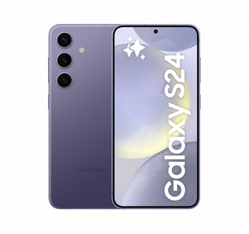 Samsung Galaxy S24 AI Smartphone, Android-Handy ohne Vertrag, 8 GB RAM, 128 GB Speicher, 50-MP-Kamera, Lange Akkulaufzeit, Cobalt Violet, 3 Jahre Herstellergarantie
