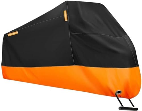 Funda para Moto Cubierta impermeable a prueba de polvo for bicicleta, con tiras reflectantes, cubierta for lluvia for motocicleta, Protector Uv Universal for exteriores for todas las estaciones 59(XXL