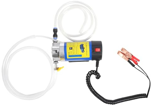 Dieselpumpe Ölabsaugpumpe Kraftstoffpumpe 12V 100W Motorölförderpumpe Diesel Absaugpumpe für Motorölwechsel Ölpumpe, 1-4 L/min Motoröl Umfüllpumpe mit 3 Schläuche