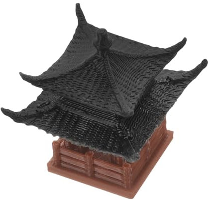 GANAZONO Pavillon Miniature Chinois Ornement Paysager pour Aquarium Et Jardin Zen Décoration Réaliste pour Bonsai Et Terrarium Modèle pour Aménagement Intérieur Et Extérieur