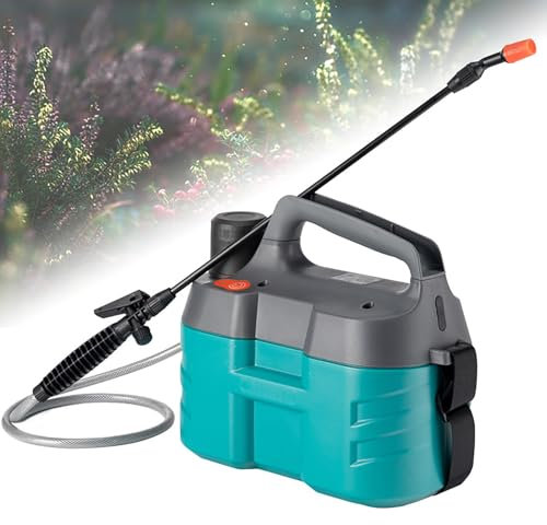 YZRDCXM Spruzzatore Elettrico a Pompa, spruzzatore da Giardino Alimentato a Batteria, spruzzatore Elettrico da 2 galloni con ugello a 2 Modelli, Batteria Ricaricabile da 2600 mAh, Tracolla Regolabile