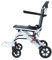 Fauteuil roulant pliable ultra léger en alliage d'acier au carbone avec guidon rotatif à 360°, pneus en polyuréthane, 8,2 kg, compact pour les voyages, idéal pour les personnes âgées et handicapées