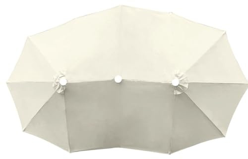 Miecoae Telo di Ricambio per Ombrellone da Esterno, Copertura di Ombrellone Grande 4.5x2.7 M, per Giardino Piscina Spiaggia(A1)