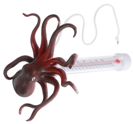 Poolthermometer, Leicht Ablesbar: Schwimmender Wassertemperaturtester Aus Kunststoff Mit Cartoon-oktopus Für Innen- Und Außenpools, Teiche Und Spas
