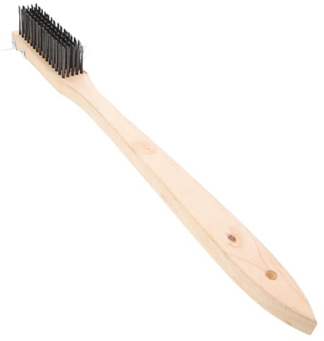 SUPVOX Brosse pour Four à Pizza avec Grattoir Brosse Métallique Fil Acier Inoxydable pour Nettoyage De Pierre à Pizza Et Accessoires pour Barbecue