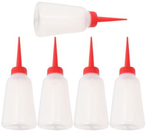 SAFIGLE 5 Pezzi Bottiglia Oliatore per Utensili Elettrici Applicatore di Olio a Beccuccio Lungo Bottiglia con Beccuccio per Olio in Plastica Oliatore in Plastica per Cucire