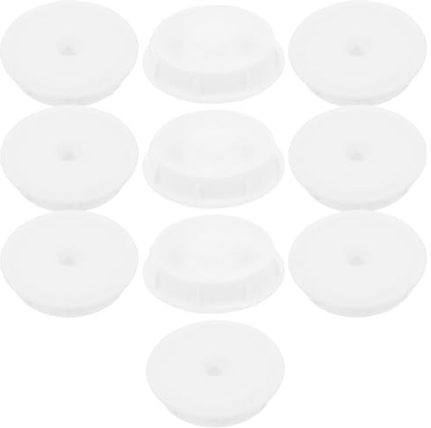 DIYEAH 10pcs Lint Remover Roller Plastic Covers Easy Replacement Simple Installation White Lint Roller Parts for Travel Clothes Use