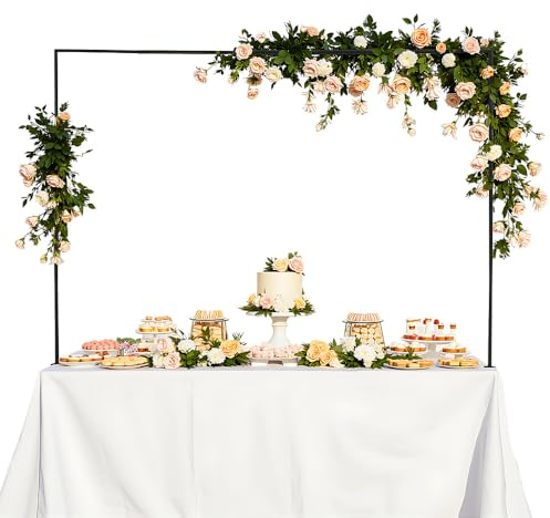 UMCHU Kit de Arco de Globo, Ajustable Arco para Globos, para fiestas, bodas | Plástico + hierro, color negro, reutilizable, ajustable, para la decoración de fiestas cotidianas o todo tipo de eventos