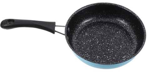 Padella antiaderente per la colazione, padella per pancake, padella per uova e pancake, piccola padella piatta per cucinare frittate e uova in camicia