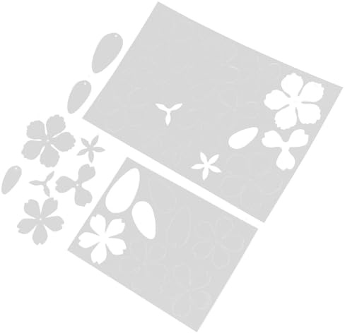 POPETPOP 2 Stück Schrumpffolie mit Begonienblumenmuster Vorgeschnitten aus Leichtem Bops für Vielseitige Selbstgemacht Projekte und Haarschmuck