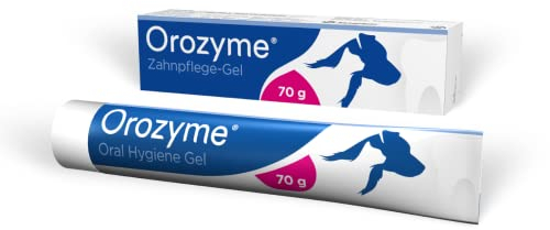Ecuphar Orozyme Zahnpflege-Gel | 70 g | Zahnpflege-Gel für Hunde und Katzen | Zur täglichen Pflege des Gebisses | Bei Zahnbelag, Mundgeruch, Zahnstein & Zahnfleischentzündungen