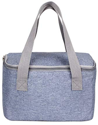 Panlom® 6 Can/4 L Small Cool Bag Handy Square Lunch Bag Insulated Lunch Box for Adults Work Day Trip