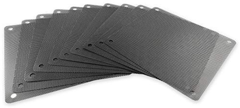 Silverbead Staubfilter für PC Lüfter 120x120mm [10 Stück] PVC Staubdicht Gehäuse | Computer Case Dust Staub Schmutz Filter für Gehäuselüfter Fan Cover Mesh Lüfterabdeckung Filtermatte Netz Kühler