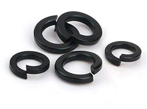 M2-M30, arandelas de resorte de acero al carbono de alta resistencia ennegrecidas de grado 8.8, arandelas elásticas abiertas-M24 (20 piezas)