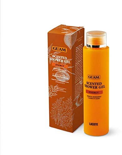 Guam SCENTED Gel Douche Énergisante et Dynamisant pour le Corps pour Femme et Homme Energy Shower Gel au Parfum d'Agrumes - Ingrédients Naturels - Algues Guam, Acide Hyaluronique, Aloe Vera - 200 ml