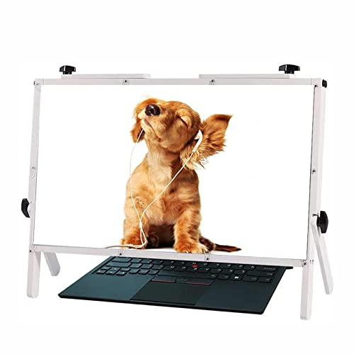 Samnuerly 2022 Computer-Bildschirmlupe, 22-Zoll-Laptop-Bildschirmlupe für Sehbehinderte, Desktop-Bildschirmlupe - Unterstützt alle, weiß