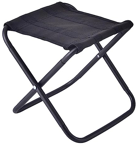 perfk Campinghocker für Erwachsene, Campingstuhl, Fußhocker, Liegestuhl, Fußstütze, Leichter Fußhocker, Faltbarer Fußhocker, Sitz für Lounge, Wandern,