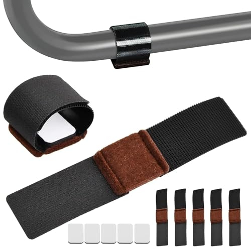 Pack of 32 Floor Protectors for Chairs, Chair Gliders, Cantilever Felt Gliders for Chairs, Furniture Felt Gliders with Velcro Fastening, Clamping Shell Gliders for Sledge Seats, Rocking Chair